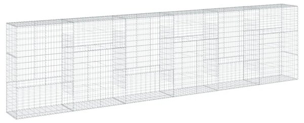 Gabion - Gabion ograde - Gabionska košara s poklopcem 600x50x150 cm pocinčano željezo - 600 x 50 x 150 cm 1 600 x 50 x 150 cm