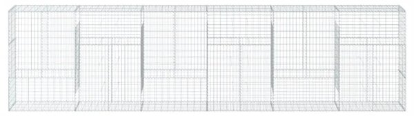 Gabion - Gabion ograde - Gabionska košara s poklopcem 600x50x150 cm pocinčano željezo - 600 x 50 x 150 cm 1 600 x 50 x 150 cm
