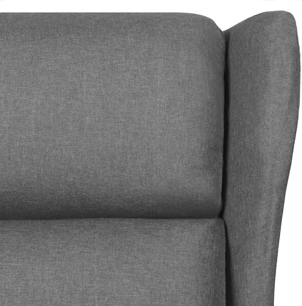 Masažna fotelja od tkanine svjetlosiva - Svjetlosiva 1 1 Svjetlosiva