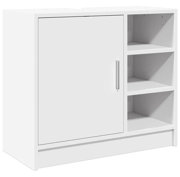 Ormarić za Lavabo - Umivaonik bijeli 63 x 29 x 55 cm konstruirano drvo - Bijela 63 x 29 x 55 cm 1 1