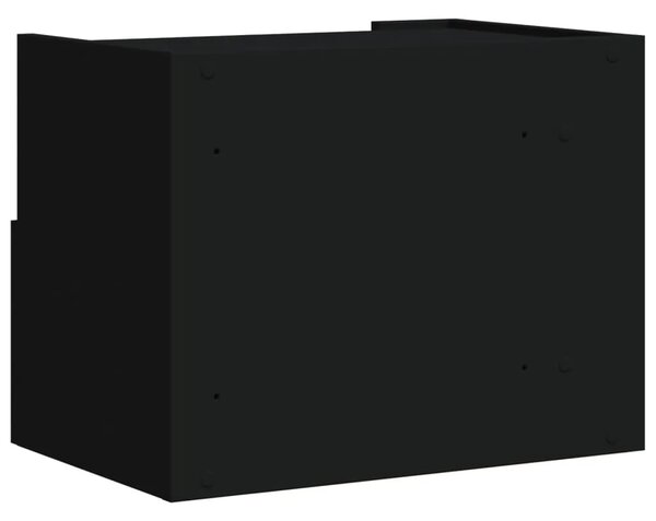Zidni noćni ormarići 2 kom crni 45 x 30 x 35 cm - Crna 2 Crna 2