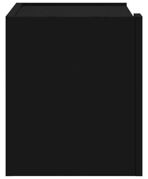 Zidni noćni ormarići 2 kom crni 45 x 30 x 35 cm - Crna 2 Crna 2