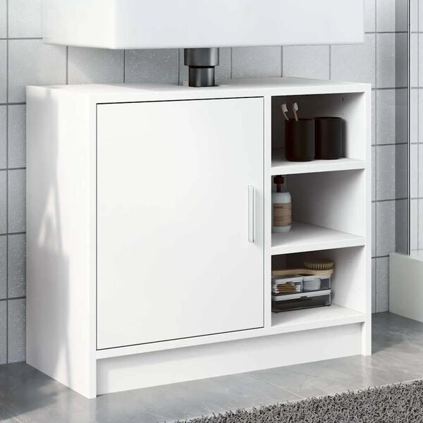 Ormarić za Lavabo - Umivaonik bijeli 63 x 29 x 55 cm konstruirano drvo - Bijela 63 x 29 x 55 cm 1 1