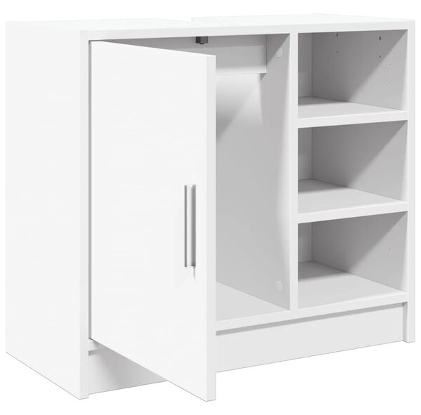 Ormarić za Lavabo - Umivaonik bijeli 63 x 29 x 55 cm konstruirano drvo - Bijela 63 x 29 x 55 cm 1 1