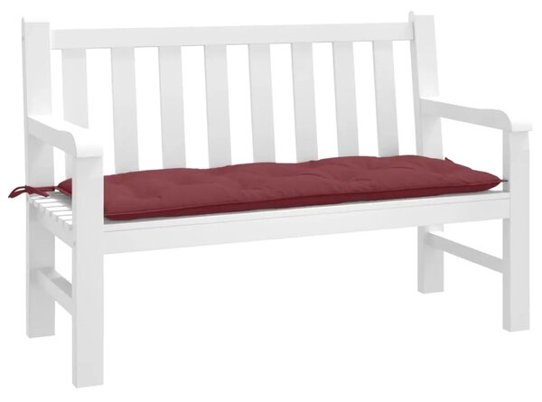 Jastuk za vrtnu klupu crvena boja vina 120x50x7 cm od tkanine - prošarana crvena boja vina 120 x 50 x 7 cm 1 Prošarana crvena bo