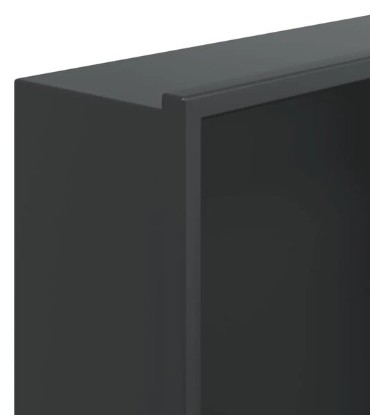 Niša za tuš mat crna 32x62x9 cm nehrđajući čelik - Crna Crna