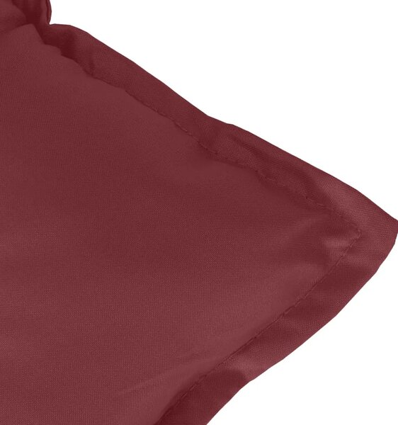 Jastuk za vrtnu klupu crvena boja vina 120x50x7 cm od tkanine - prošarana crvena boja vina 120 x 50 x 7 cm 1 Prošarana crvena bo