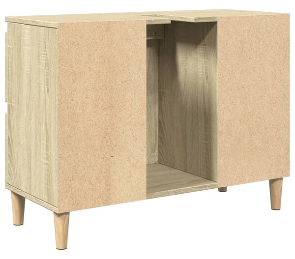 Ormarić za Lavabo - Umivaonik boja hrasta sonome 80 x 33 x 60 cm drveni - sonoma hrast 1 Sonoma hrast