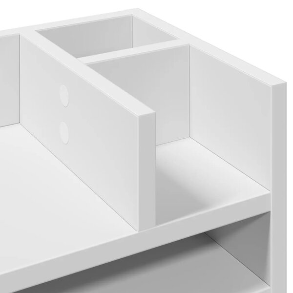 Organizator za stol boja hrasta 44 5x24x25 cm konstruirano drvo - Beton siva Beton siva