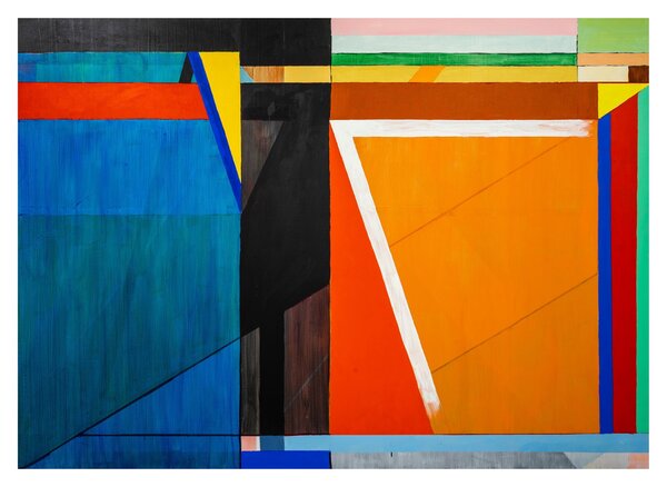 Staklena slika - Geometrija (70x50 cm)