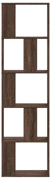 Regal za knjige s 5 razina boja hrasta 45x23 5x162 5 cm drveni - Smeđi hrast 1 45 cm Smeđi hrast