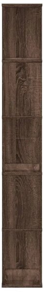 Regal za knjige s 5 razina boja hrasta 45x23 5x162 5 cm drveni - Smeđi hrast 1 45 cm Smeđi hrast