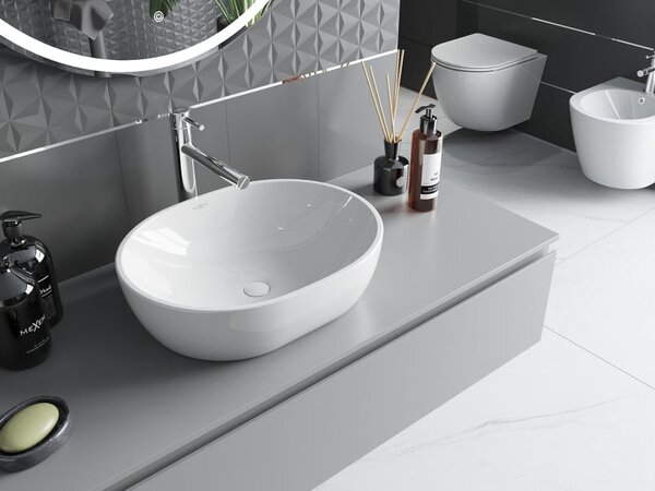 Mexen Viki umivaonik nadgradni 48 x 35 cm, bijeli - 21054800