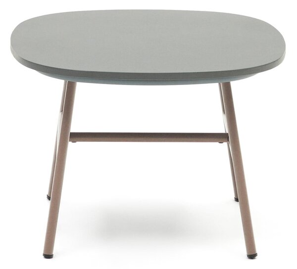 Okrugli vrtni stol s betonskom pločom stola ø 60 cm Bramant – Kave Home