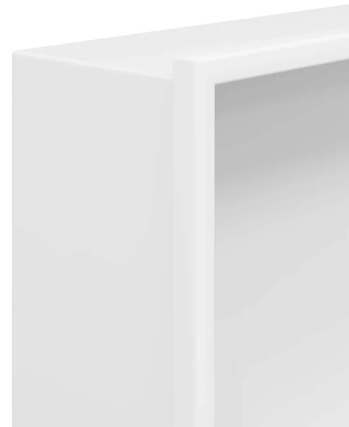 Niša za tuš mat bijela 62x32x9 cm nehrđajući čelik - Bijela Bijela