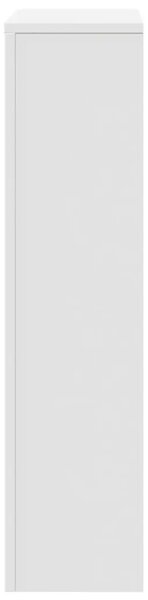 Maska za radijator - Pokrov za radijator bijeli 104 x 20 x 82 cm konstruirano drvo - Bijela 104 x 20 x 82 cm 1 vodoravne letvice
