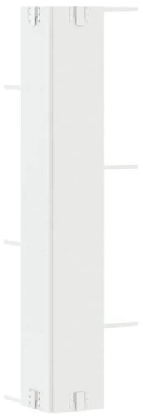 Kutna zidna polica bijela 36 5x36 5x140 cm konstruirano drvo - Bijela 1 1 Bijela