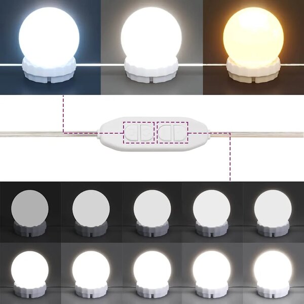 Toaletni stolić s LED svjetlima boja hrasta 100 x 40 x 130 cm - sonoma hrast 1 Sonoma hrast