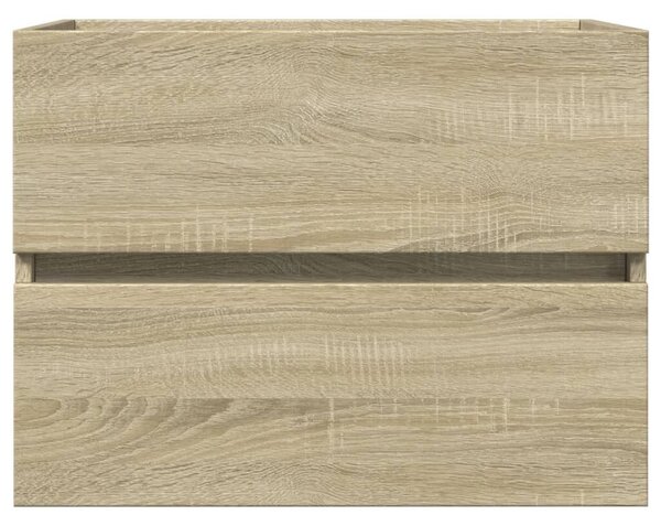 2-dijelni set kupaonskog namještaja od keramike i drva - sonoma hrast 60 x 38.5 x 45 cm 1 bez slavine i odvoda