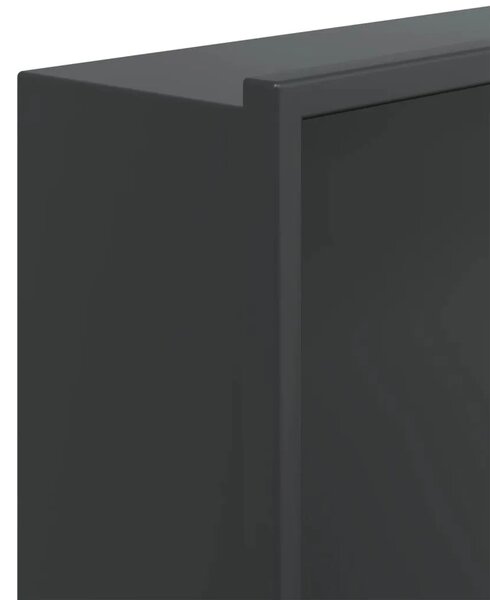 Niša za tuš mat crna 62x32x9 cm nehrđajući čelik - Crna Crna