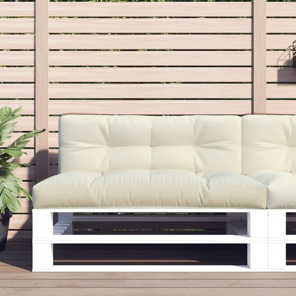 Jastuk za palete krem 120 x 40 x 12 cm od tkanine - Krema 120 x 40 x 12 cm 1 Krema