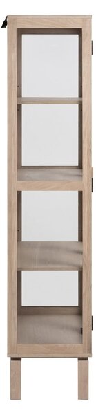 Vitrina u dekoru hrasta u prirodnoj boji 80x180 cm Linley – Actona