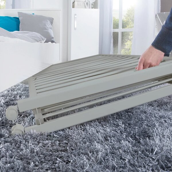 Sivi dječji krevet na kotačićima/sklopivi 60x120 cm Fold up – Roba