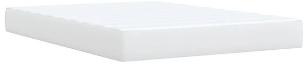 Boxspring - Krevet s oprugama i madracem bijeli 140x200 cm od umjetne kože - Bijela 140 x 200 cm Bijela 140 x 200 cm