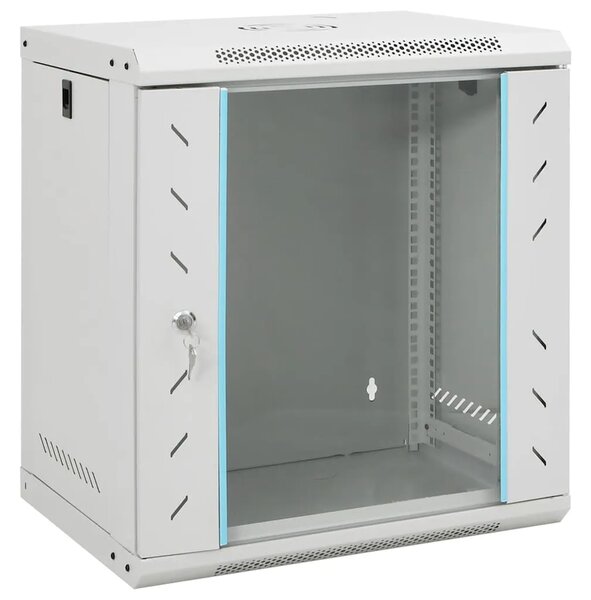Zidni komunikacijski ormar 12U 19 IP20 53 x 40 x 60 cm - Siva 530 x 400 x 600 mm Siva 530 x 400 x 600 mm