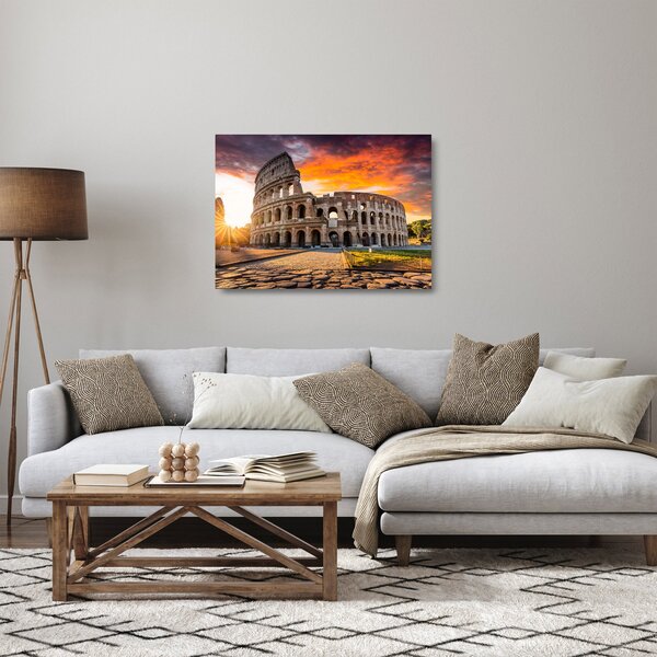 Staklena slika - Koloseum u Rimu (70x50 cm)