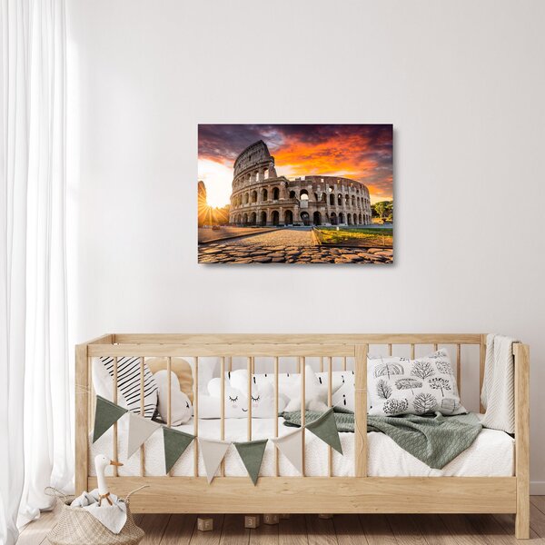 Staklena slika - Koloseum u Rimu (70x50 cm)