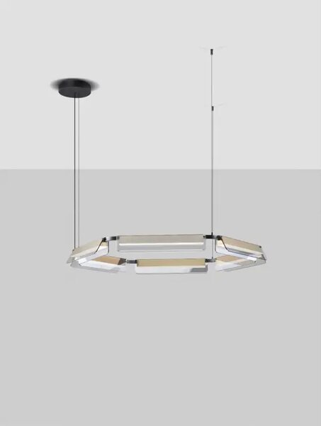 APNEA VISILICA LED/3000K/61W/6646Lm/CRNA & ZLATNA NL9009131