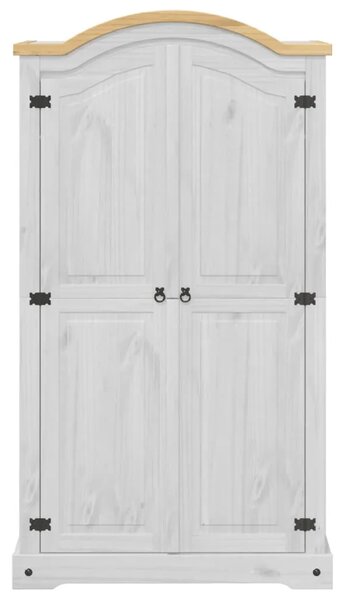 Ormar Corona 102 x 52 x 186 cm od masivne borovine - Bijela 1 1 Bijela