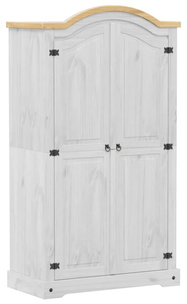 Ormar Corona 102 x 52 x 186 cm od masivne borovine - Bijela 1 1 Bijela