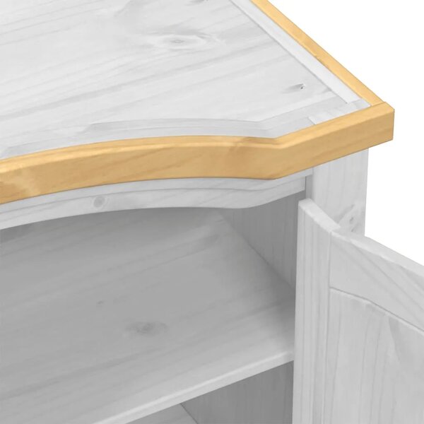 Ormar Corona 102 x 52 x 186 cm od masivne borovine - Bijela 1 1 Bijela