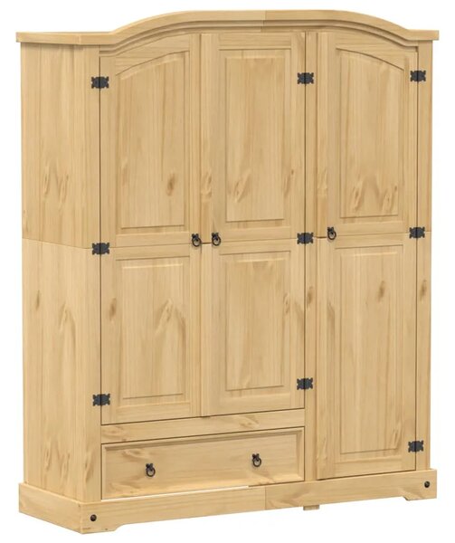 Ormar Corona 151 5 x 52 x 186 cm od masivne borovine - Smeđa 1 1 Smeđa