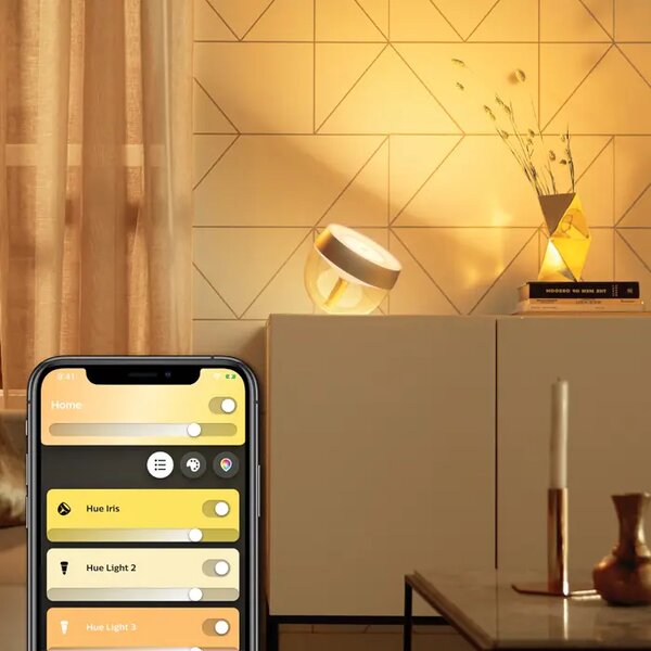 IRIS PHILIPS HUE prijenosna LED svjetiljka GEN4 zlatna 8719514410732