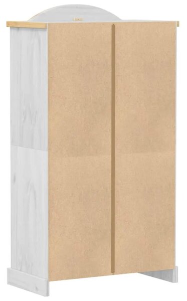 Ormar Corona 102 x 52 x 186 cm od masivne borovine - Bijela 1 1 Bijela