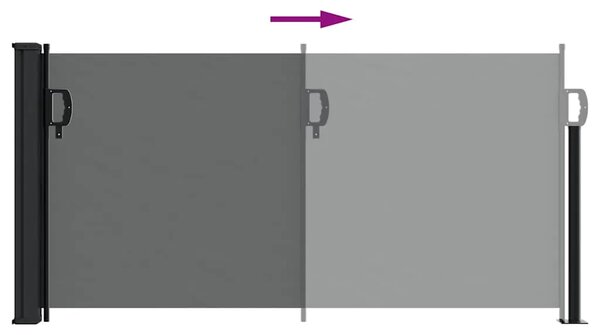 Uvlačna bočna tenda antracit boje 100x500 cm - Antracit 100 x 500 cm 1 Antracit