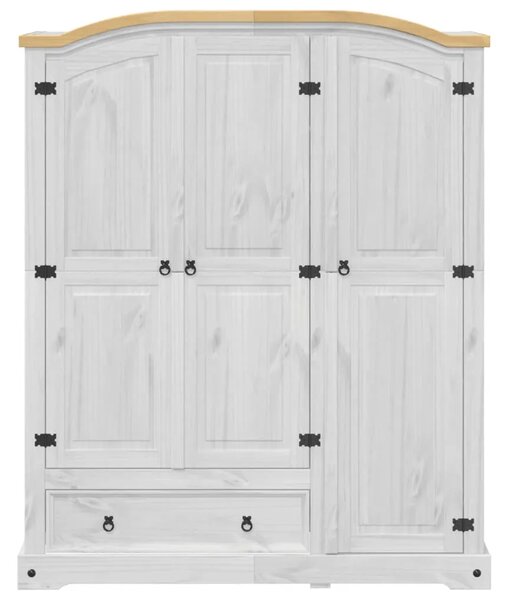 Ormar Corona 151 5 x 52 x 186 cm od masivne borovine - Bijela 1 1 Bijela