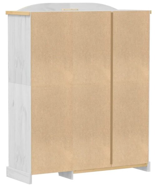 Ormar Corona 151 5 x 52 x 186 cm od masivne borovine - Bijela 1 1 Bijela