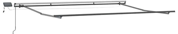 Tenda na ručno uvlačenje s LED antracit i bijela 500x300 cm - Antracit i bijela 500 x 300 cm 1 Antracit i bijela