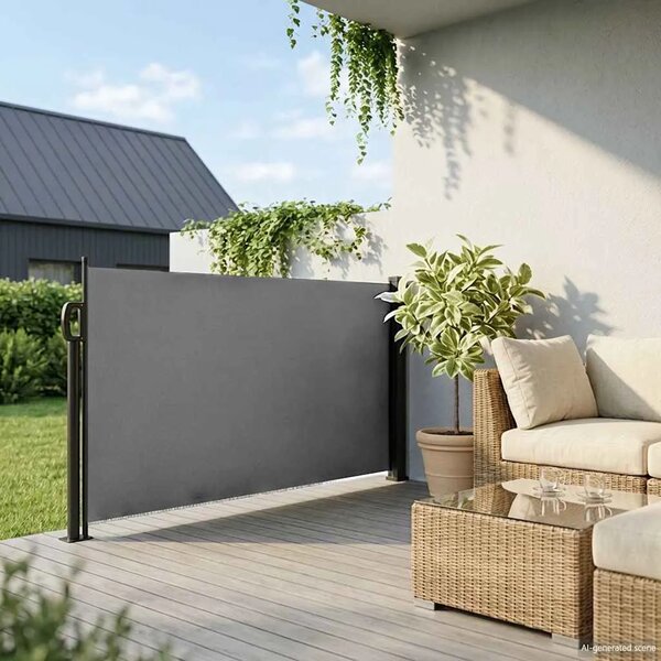 Uvlačna bočna tenda antracit boje 100x500 cm - Antracit 100 x 500 cm 1 Antracit