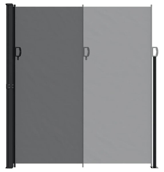 Bočna tenda na uvlačenje crna 220 x 300 cm - Crna 220 x 300 cm 1 Crna
