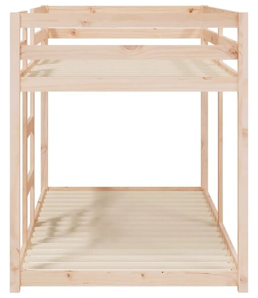 Krevet na kat 90 x 190 cm od masivne borovine - Prirodna 90 x 190 cm Prirodna 90 x 190 cm