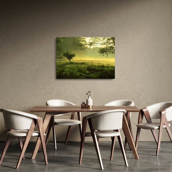 Staklena slika - Buđenje šume (70x50 cm)