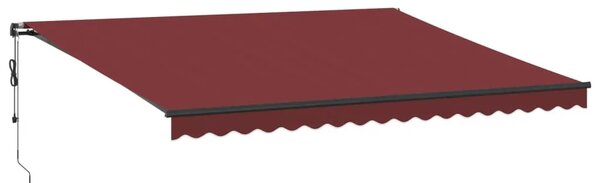 Tenda na automatsko uvlačenje s LED svjetlima bordo 450x350 cm - Tamno crvena 450 x 350 cm 1 Tamno crvena