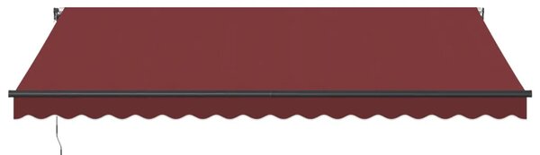 Tenda na automatsko uvlačenje s LED svjetlima bordo 450x350 cm - Tamno crvena 450 x 350 cm 1 Tamno crvena