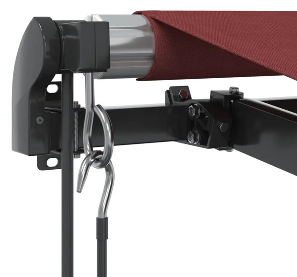Tenda na automatsko uvlačenje s LED svjetlima bordo 450x350 cm - Tamno crvena 450 x 350 cm 1 Tamno crvena