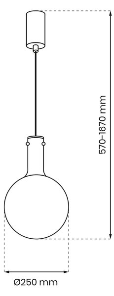 TORONTO viseća lampa 1xGU10
